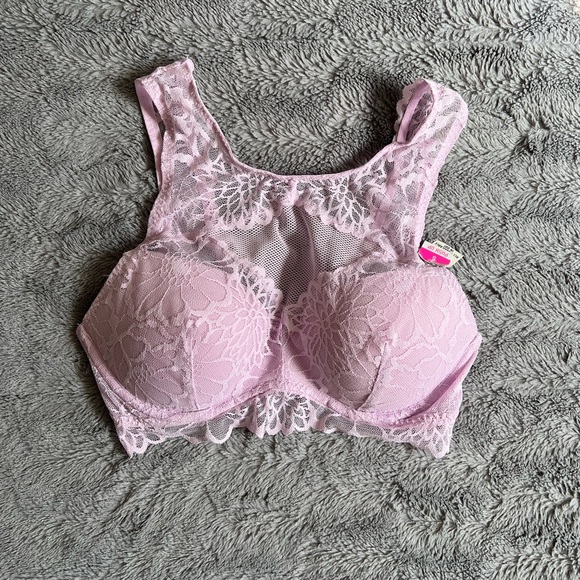 PINK Victoria’s Secret bralette pink/purple NWT - Picture 1 of 4